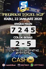 Prediksi Togel Singapura Rabu 22 Januari 2020 Singapura 11 September 22 Januari