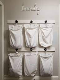 Shop for laundry canvas bag sorter online at target. Amazon Com Household Essentials 148 Hanging Cotton Canvas Laundry Hamper Bag White Home Laundry Room Remodel Laundry Room Inspiration Laundry Room Design