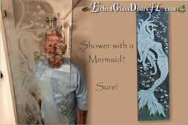 Many contemporary bathrooms, especially master bathrooms, feature a toilet that is separated by a door from the sink, shower, and bathtub. Glass Etching On Shower Doors Etched Glass Doors Florida