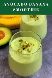 Avocado Banana Smoothie Recipe In 2020 Banana Smoothie Recipe Avocado Banana Avocado Banana Smoothie