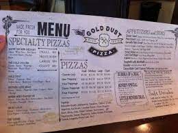 Everyone was very friendly and helpful. Online Menu Of Gold Dust Pizza Copperopolis Copperopolis Ca