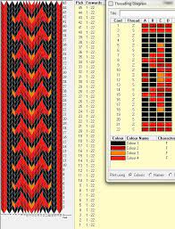 22 Tarjetas 4 Colores Sed 77 Tablet Weaving Patterns Tablet Weaving Inkle Weaving Patterns