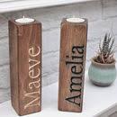 Choose from contactless same day delivery, drive up and more. Two Personalised Wooden Tealight Candle Holders By Warner S End Notonthehighstreet Com