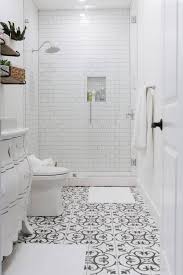 Black And White Tile Bathroom Shower Basement Bathroom Reveal And The Best Tile Of 2018 Black White Tiles Bathroom Gray White Bathroom White Bathroom Tiles