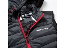 Gilet Amg Rouge Noir Sans Manches Boutique Mercedes