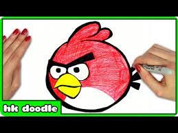 Tree branches birdcage birds wall stickers living room bedroom. How To Draw Angry Birds Easy Red Angry Bird Step By Step Step By Step Drawing Red Angry Bird How To Draw Angry Birds
