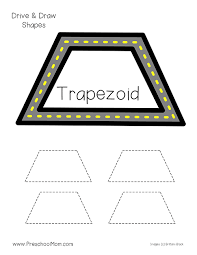 Free Drive Trace Shape Mats Shapes Worksheets Shape Tracing Worksheets Tracing Shapes Shapes Preschool