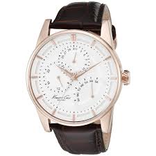 Fashion (1) 1 item in. Kenneth Cole 10020815 Men S Rose Gold Chronograph Display Quartz Watch Brown Leather Band Round 44mm Case