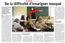 Il est important de rappeler que placez le masque sur votre nez et votre bouche à l'aide d'une main. Port Du Masque Et Conditions De Travail Des Enseignants Resultats De Notre Enquete Sgen Cfdt Alsace