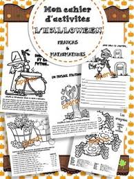 Cahier D Activites Halloween Francais Et Math Bricolage Halloween Holiday Projects Hallowwen