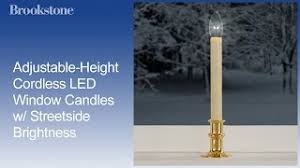 Check spelling or type a new query. Adjustable Height Cordless Led Window Candles W Streetside Brightness Youtube