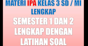 Memahami kenampakan permukaan bumi, cuaca dan pengaruhnya bagi manusia, serta hubungannya dengan cara manusia memelihara dan melestarikan alam. Materi Pelajaran Ipa Kelas 3 Sd Mi Semester 1 2