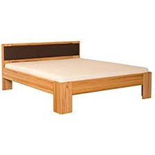 Meinmassivholz Egholm Kernbuche Mit Kopfteil Braun Massivholzbett In 200 X 200 Cm Made In Germany Holzbett Echtholz Mobel Designer Bett