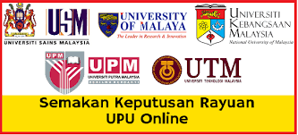Sedia maklum, permohonan rayuan upu buat lepasan spm/setaraf akan dibuka sama dengan tarikh keputusan upu diumumkan. Upu Online Semakan Keputusan Rayuan