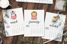 In this post you can find: Cute Calendar 2021 Printable World Of Printables