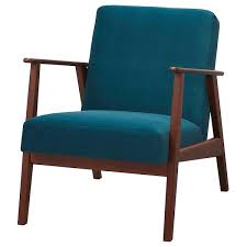 ekenaset armchair velvet dark turquoise ikea armchair velvet armchair ikea armchair