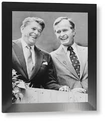 Ronald Reagan and George Bush Laughing ...