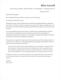 Cover Letter Example Computer Science 90 Cover Letter