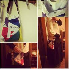 12 13更新 11 21更新 japonism 巾着でウエストバッグ 紐通しをとって マグネットボタンを付けました ハンドメイドイベントの時の 財布とスマホ ハンカチティッシュをいれるのにgoodな大きさ ショルダー紐は 以前使ってたウエストバッグのを再利用 嵐