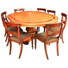 Extending oval table in walnut. Circular Extendable Dining Tables 9 For Sale On 1stdibs