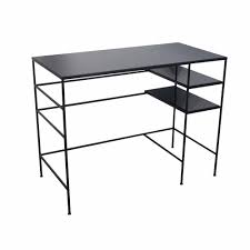 Schwarzer Schreibtisch Mit Glas Bei Www Milanari Com Moderne Buromobel Schreibtisch Industrie Chic