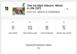 Congratulations On Maintaining Exo Sc The 1st Mini Album