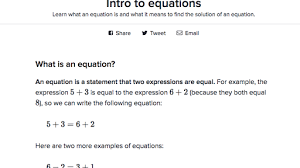 Note that you do not need to have tex installed, since matplotlib ships its own tex expression parser, layout engine, and fonts. Intro To Equations Article Khan Academy