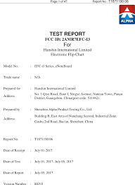 efc i3 electronic flip chart test report hanshin