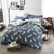 Windward stripe reversible duvet cover & sham. Mucalis Twin Duvet Cover Set 100 Cotton Grey Kids Twin Xl Duvet Cover White For Boys Girls 3 Piece Reversible Pineapple Bedding Set With Zipper Closure Corner Ties Buy Online In Guyana