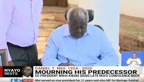 Ap pix president kibaki swears in opposition leader odinga as pm. Ntv Kenya Ex President Mwai Kibaki Signs Late Moi S Condolence Book Https Bit Ly 38bgri7 Facebook