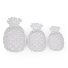 Wooden skewers soaking in ice water. Tp Up On Sale Pineapple Shaped Series Melamine Ceramic Like Plastic Plates Platters Set Of 3 Sizes 15 3 12 5 10 9 Grey Buy Online In Antigua And Barbuda At Antigua Desertcart Com Productid 64904762