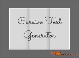 Copy and paste fancy cursive texts. Cursive Font Generator Psfont Tk