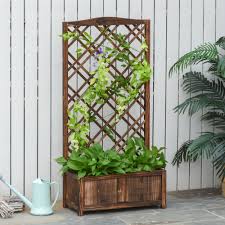 Pflanzkübel holz passen zu jedem einrichtungsstil und perfektionieren optisch das gesamtbild einer terrasse oder auch den eingangsbereich. Ihr 24h Gartenmobel Shop Pflanzkasten Blumenstander Rankgitter Rankkasten Rosenbogen Garten Holz Braun