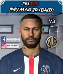 Extract the archive with winrar or 7zip for pes 17 : Pes 2017 Neymar Jr Bald Latest Hairstyle By Nanilincol44 Pespatchs