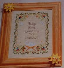 Babys First Christmas Sampler Cross Stitch Chart