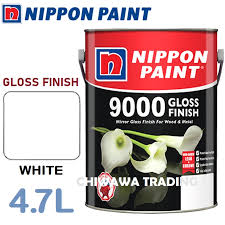 Dengan nippon 9000 gloss finish, biarkanlah pintu pagar anda sentiasa nampak baru dan berkilat! Nippon Paint 100 Original 9000 Interior Exterior Gloss Finish For Wood Metal 4 7 Liter White Cat Dinding Shopee Malaysia