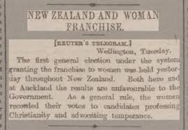 Women In New Zealand Vote In The General Election Of 28 November 1893 The British Newspaper Archive Blog