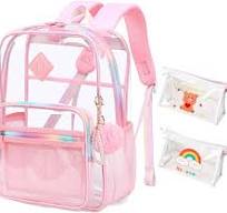 Amazon.com | HANXIUCAO Clear Backpack for Girls Women Teens ...