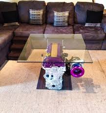Car Part Furniture Engine As A Table For The Living Room 3 Car Part Furniture Car Furniture Garage Furniture