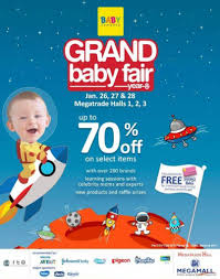 Huge Discounts At The Grand Baby Fair Year 8 In Megatrade Halls 1 2 3 Jan 26 To 28 2018 Baby Fair Grandbaby Baby