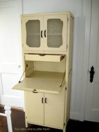 Available for your bidding pleasure we have this early 1900's oak full size hoosier cabinet.many homes were; Two Men And A Little Farm February 2012 Hoosier Cabinets Vintage Kitchen Cabinets Cabinet Styles