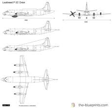 Lockheed P-3C Orion vector drawing
