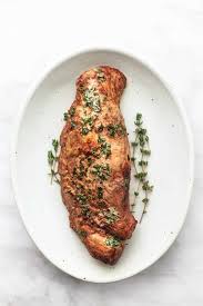 Roasted Pork Tenderloin With Fresh Herbs On Platter In 2020 Pork Tenderloin Recipes Roasted Pork Tenderloins Roasted Pork Tenderloin Recipes
