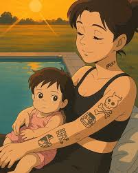 Cazzu & inti versión estudio Ghibli 💛💫 #cazzu #cazzuoficial