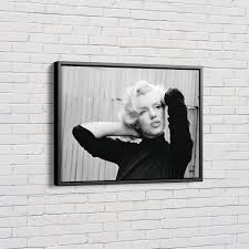 Marilyn monroe wall art decor. Marilyn Monroe Poster Black And White Canvas Wall Art Home Decor Frame Fenin