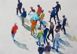 The snacks boast of exciting flavors like vegetables and fruits. The Green Umbrella By Hazel Soan 2019 Painting Artsper 543109