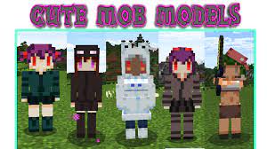 Optifine installed environment (please enable the custom entity model.) Cute Mob Model Addon For Minecraft New Update Mcpe Addons Minecraft Pe Addons Mods Resources Pack Maps Skins Textures