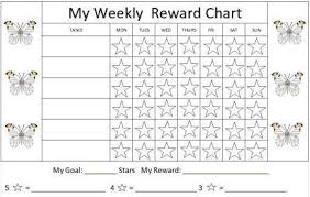 53 rigorous weekly reward chart printable