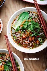 Hot And Sour Sweet Potato Noodles Suan La Fen China Sichuan Food Sweet Potato Noodles Mexican Food Recipes Authentic Chinese Street Food