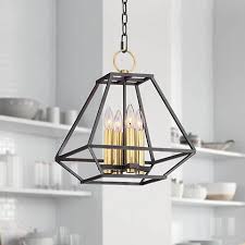 Ivon 13 Wide Natural Black Iron 4 Light Entry Pendant Light 24f41 Lamps Plus Entry Pendant Lights Pendant Light Entry Lighting